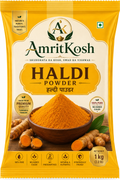 AmritKosh Premium Haldi Powder (1kg) | 100% Pure Turmeric Powder | No Added Color | No Preservatives | Natural & Authentic
