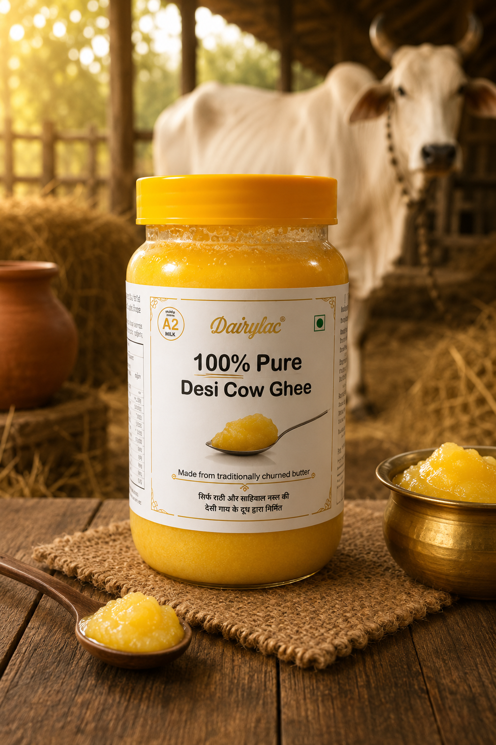 Dairylac 100% Pure Desi Cow Ghee – 1 Litre