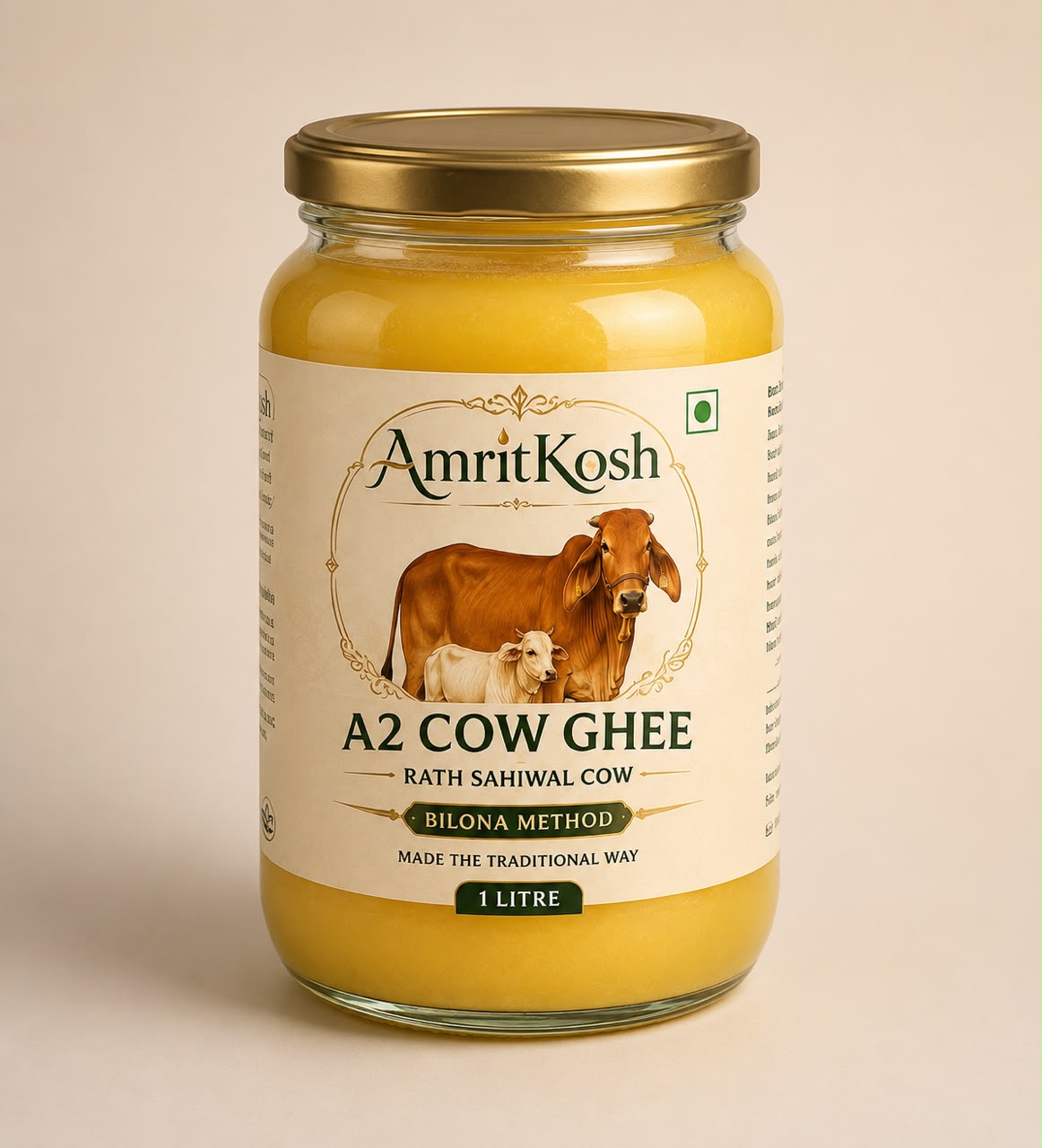 AmritKosh A2 Bilona Cow Ghee – 1 Litre