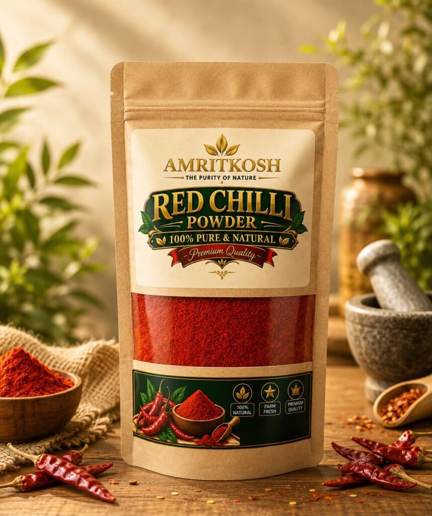 AmritKosh Premium Red Chilli Powder 100% Pure and Natural