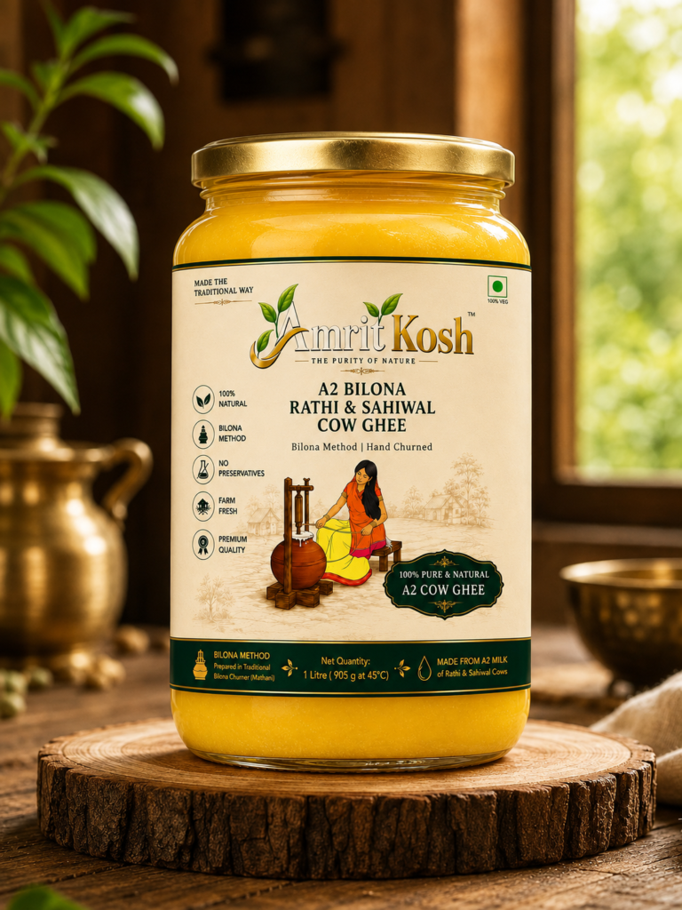 AmritKosh 1 Litre | Rathi & Sahiwal Cow Ghee